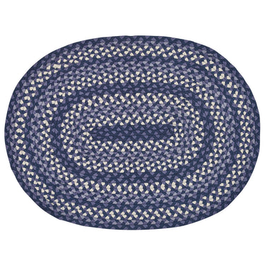 Bluestone Braided Oval Rug 32